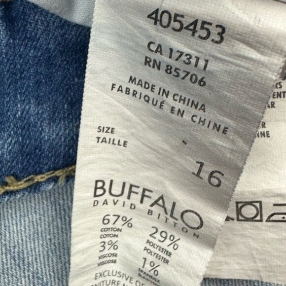 Buffalo Bermuda Jean Shorts Blue Size 16 - Picture 6 of 7